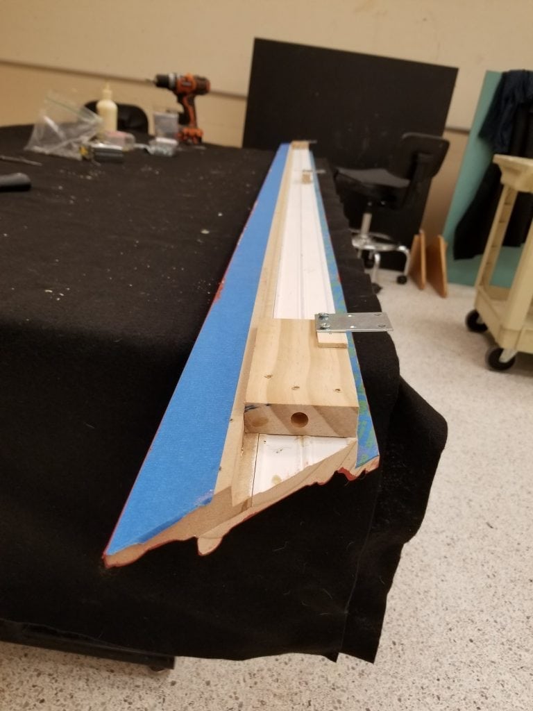 The back of the frame molding and how it is put together by Kevin Grass.
