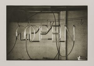 Robert Rauschenberg, Open from Suite 1 (America Mix-16), 1983 (detail), Boxed portfolio of 16 photogravures. 20 ½ x 26 ½ inches. Edition 7 of 40. Tampa Museum of Art, Gift of Gail and Arnold Levine, 1984.075.004. © 2019 Robert Rauschenberg Foundation. Photographer: Philip LaDeau