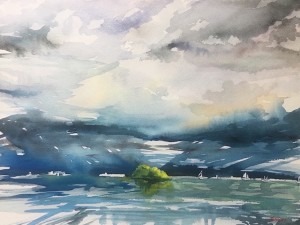 blue seascape