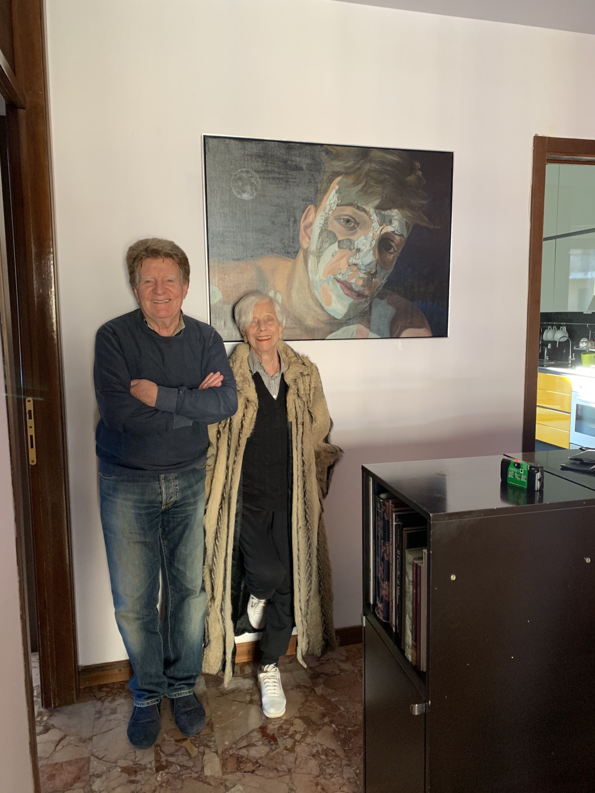 Margherita Tibaldo - grandparents with painting