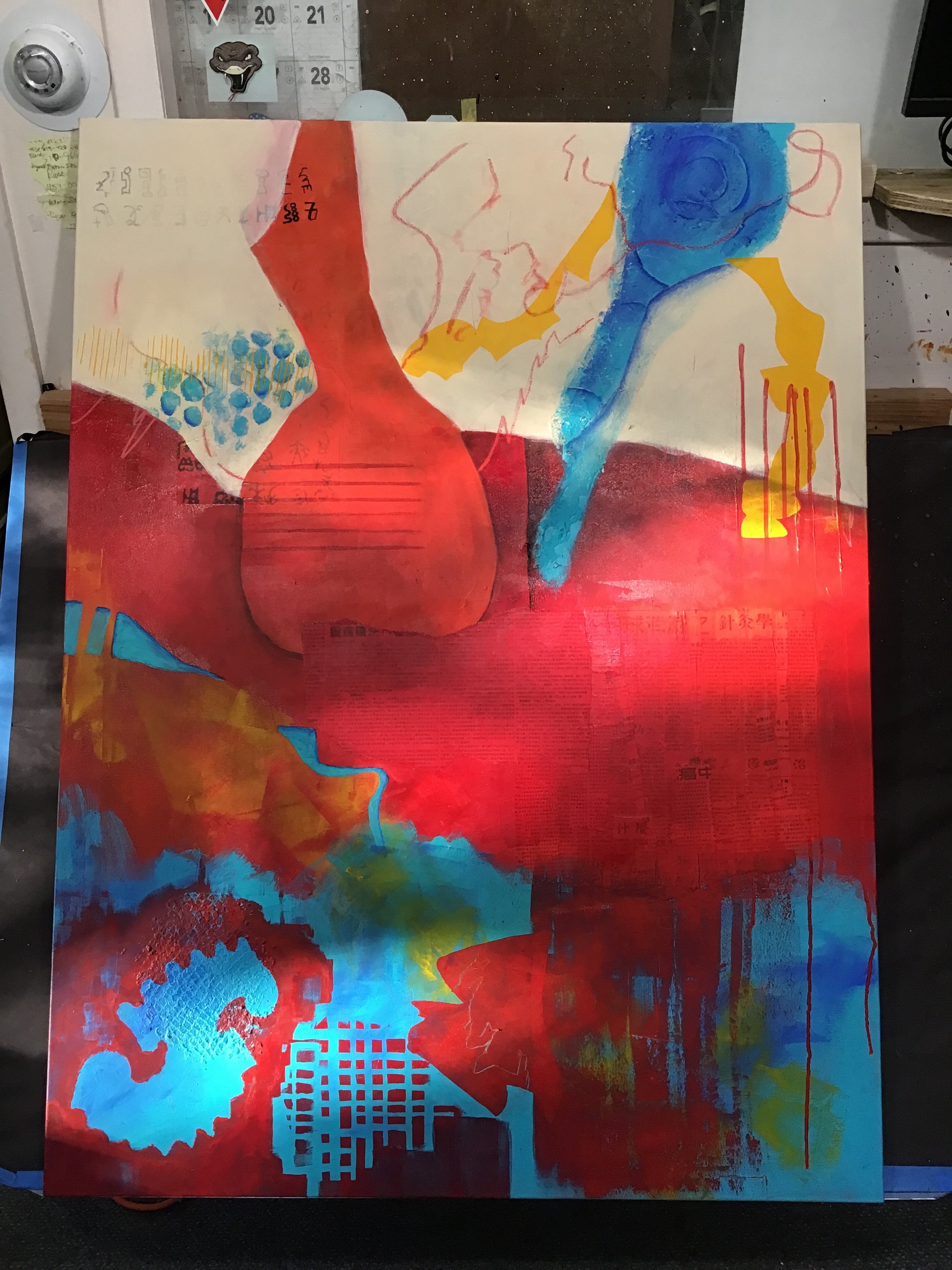 The beginning of Goliath. It’s 36x48 like Denis suggested.